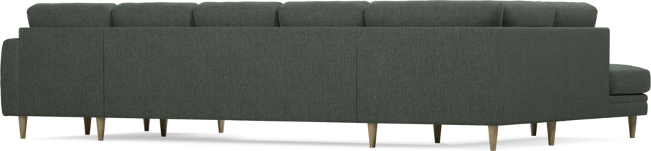 Eden - 3-sits soffa med divan vänster och schäslong höger - Grön