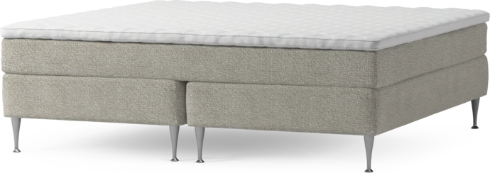 Delux Sense, Kontinentalsäng, dubbelsäng med bäddmadrass och sängben