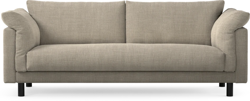 Cherrie - 3-sits soffa, hel dyna, fast klädsel - Beige