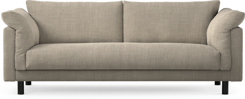 Cherrie - 3-sits soffa, hel dyna, fast klädsel - Beige