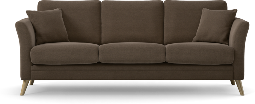 Eden - 3-sits soffa - Brun