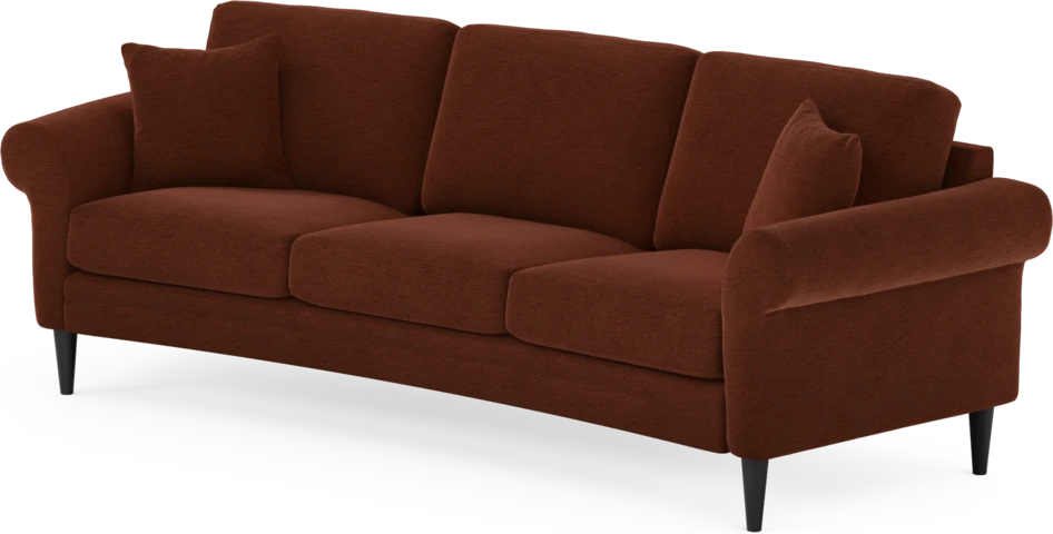Eden - 3-sits soffa svängd - Orange