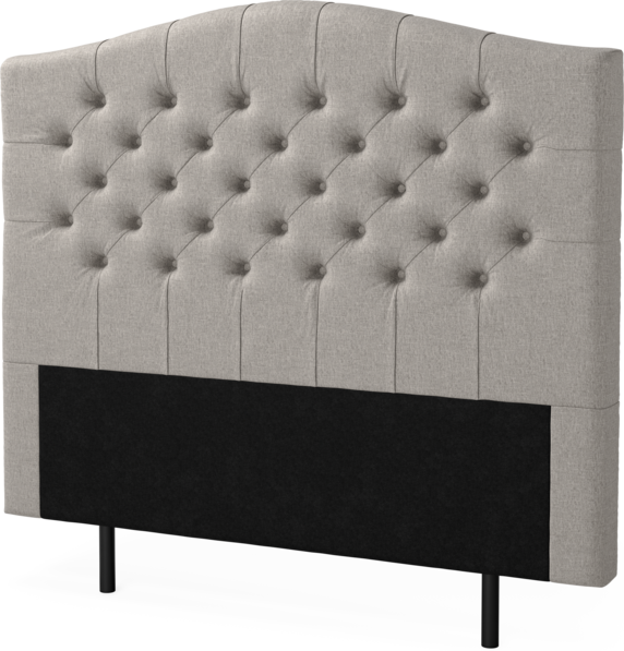 New York välvd - Sänggavel, 90-210 cm - Grå