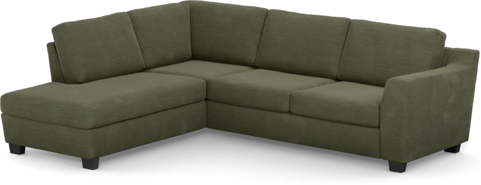 Friday - 2,5-sits soffa med divan vänster - Grön