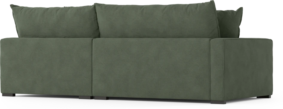 Rossi - 2-sits soffa med divan höger - Grön