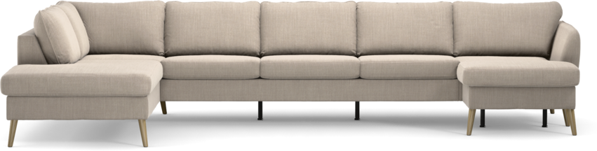 County - 4-sits soffa med divan vänster och schäslong höger - Beige