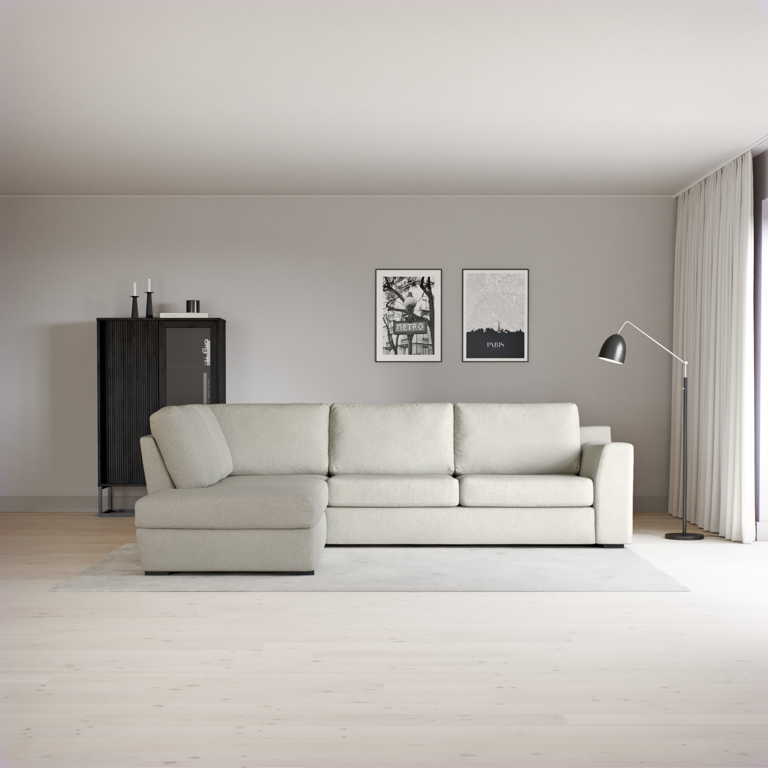 Friday - 2,5-sits soffa med divan vänster - inspiration
