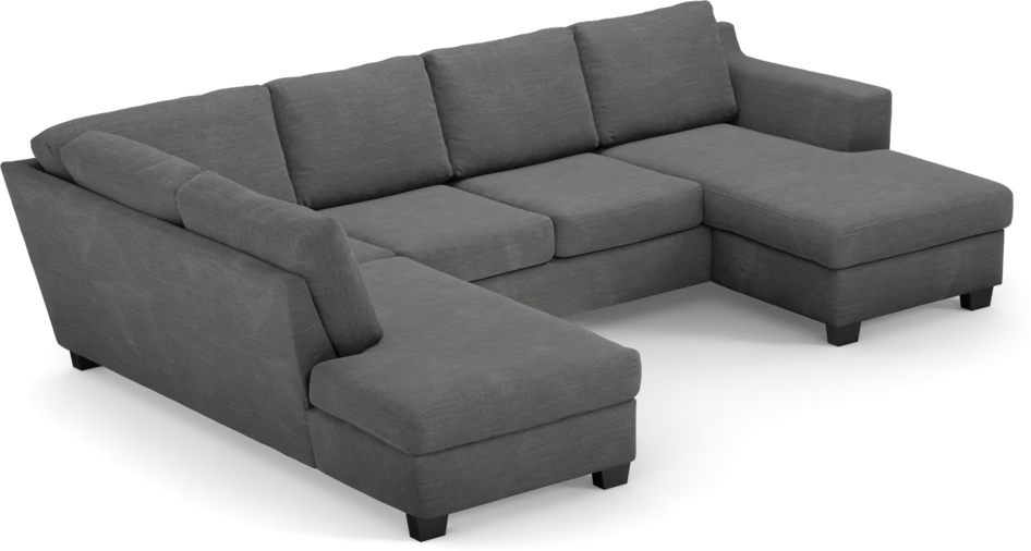 Friday - 3-sits soffa med divan vänster och schäslong höger - Grå