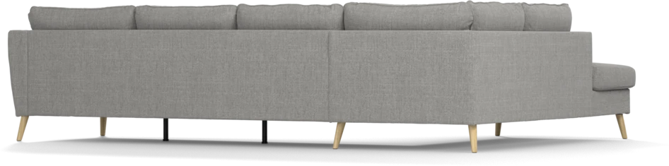 County - 3-sits soffa med divan vänster - Grå