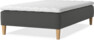 Delux Sense - Ramsäng, enkelsäng med bäddmadrass - Grå