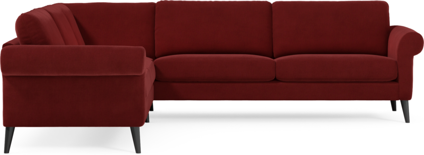 Bridge - Hörnsoffa, 2+3-sits - Röd