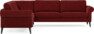 Bridge - Hörnsoffa, 2+3-sits - Röd