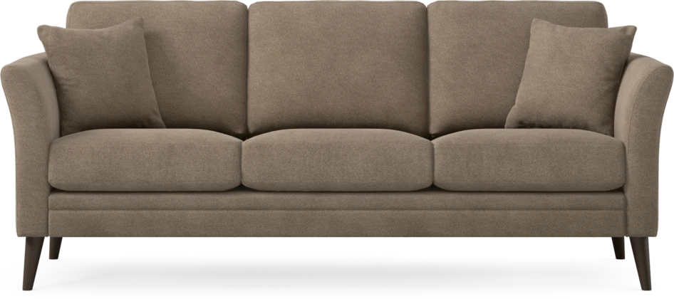 Eden - 3-sits soffa - Brun