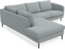 Madison - 2-sits soffa med divan vänster - Turkos