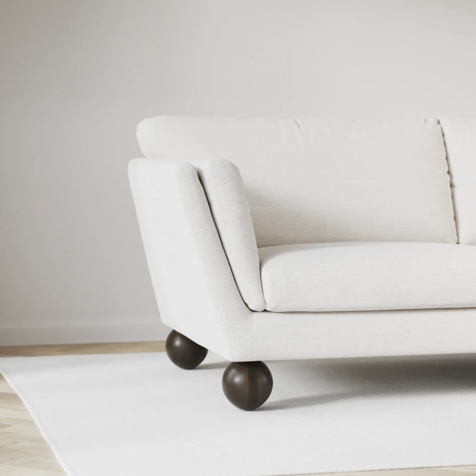 Madison Lux - Hörnsoffa 2+3-sits, hörn 1 - Vit