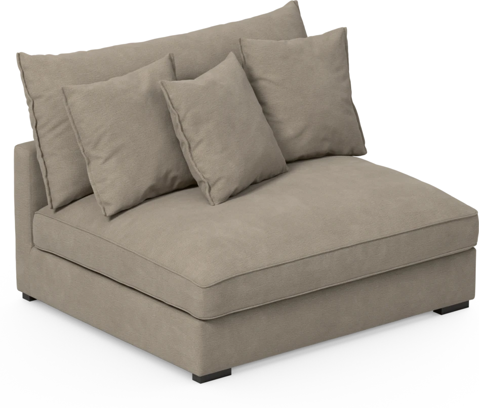 Rossi - 2-sits utan armstöd - Beige