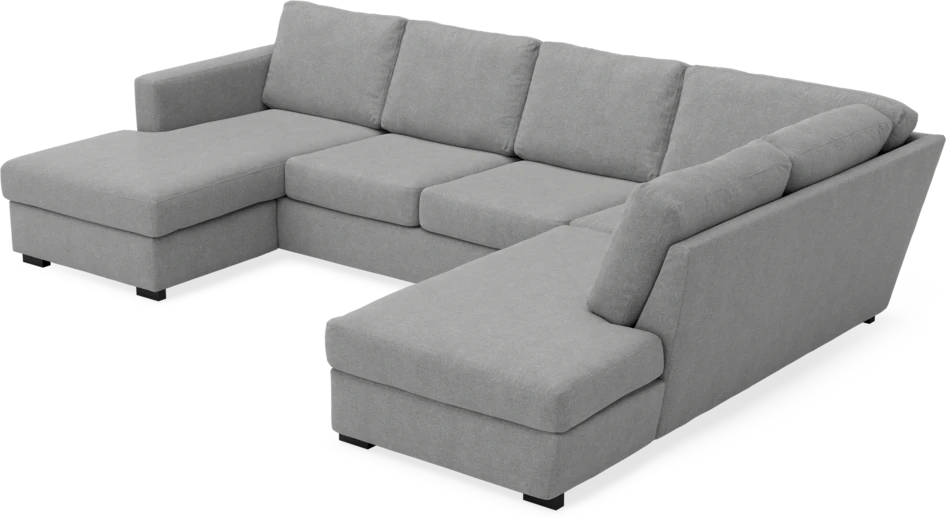 Friday - 3-sits soffa med schäslong vänster och divan höger - Grå