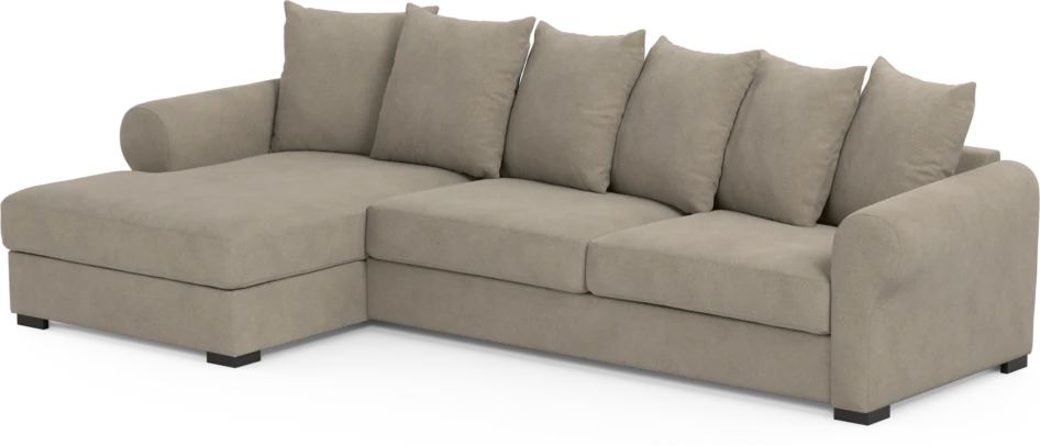 Town - 3-sits soffa med schäslong vänster - Beige