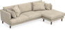 Harper - 4-sits med schäslong höger  - Beige