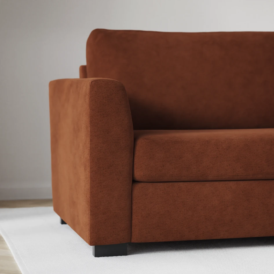 Friday - 2-sits soffa med två schäslonger - Orange