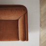Madison Lux - 3-sits soffa med divan höger - Orange