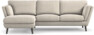 Madison Lux - 2-sits soffa med schäslong vänster - Beige