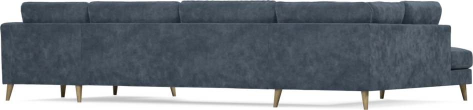 Bridge - 3-sits soffa med divan vänster och schäslong höger - Blå