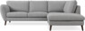Madison Lux - 2-sits soffa med divan höger - Grå