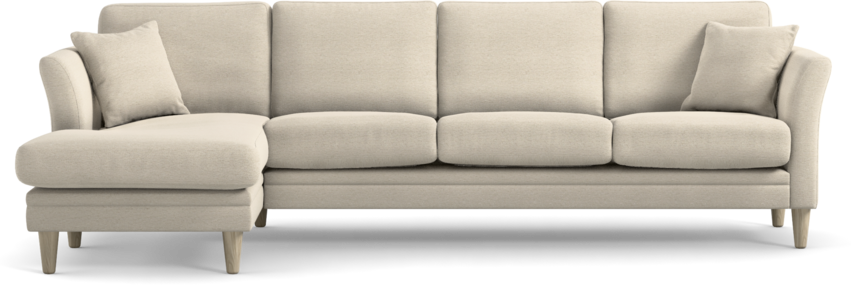 Eden - 3-sits soffa med schäslong - Beige