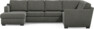 Friday - Hörnsoffa, 3+2-sits med schäslong vänster - Grå