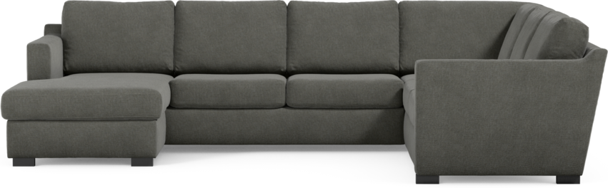 Friday - Hörnsoffa, 3+2-sits med schäslong vänster - Grå
