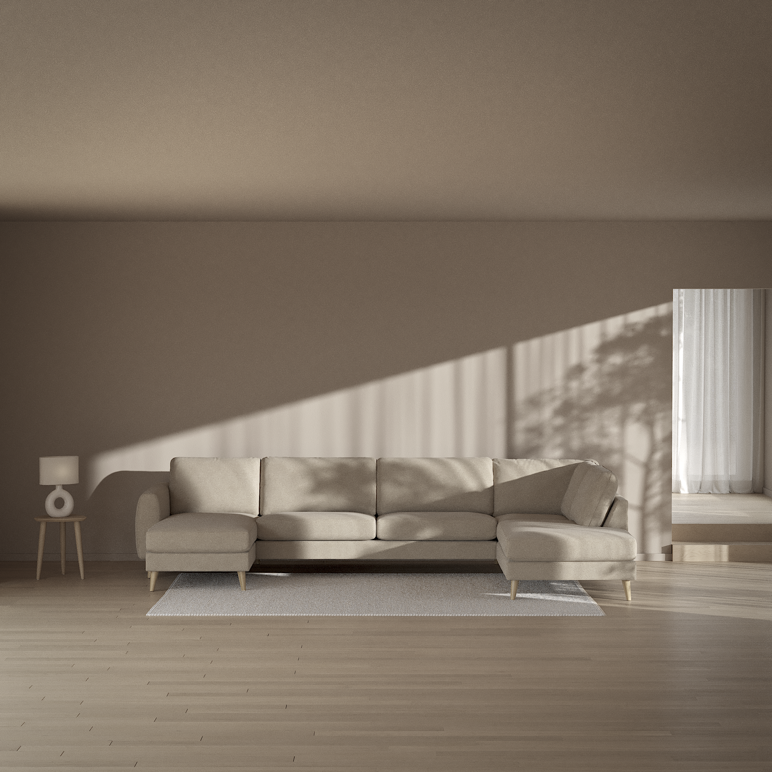 Bridge - 3-sits soffa med schäslong vänster och divan höger - inspiration