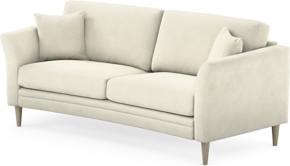 Eden - 2,5-sits soffa svängd - Vit