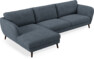 Madison Lux - 3-sits soffa med schäslong vänster - Vit