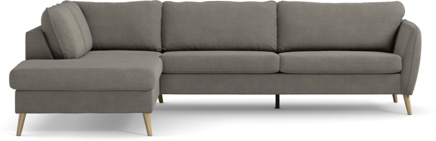 County - 2,5-sits soffa med divan vänster - Grå