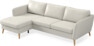 County - 3-sits soffa med flyttbar schäslong - Vit