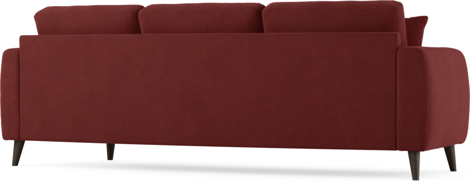 Eden - 3-sits soffa svängd - Röd