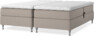 Delux Sense - Ställbar säng, dubbelsäng med bäddmadrass - Beige