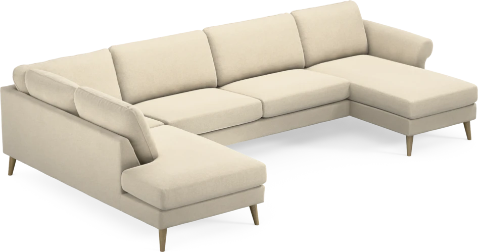 Bridge - 3-sits soffa med divan vänster och schäslong höger - Beige