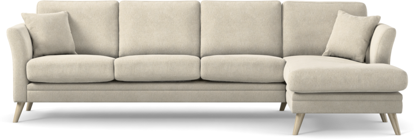 Eden - 3-sits soffa med schäslong - Beige