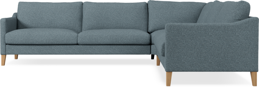 Winston - Hörnsoffa, 3+2-sits - Blå