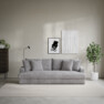 Mila - 4-sits soffa, hel dyna - Grå