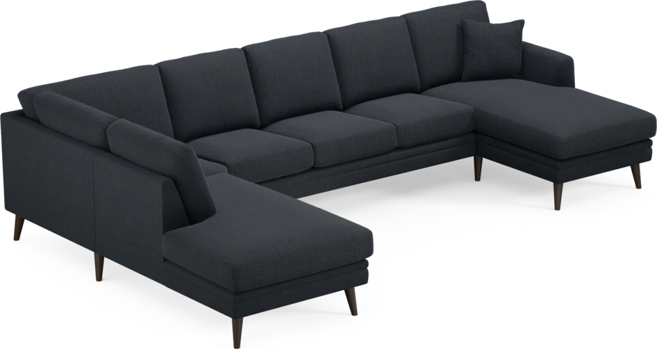 Eden - 3-sits soffa med divan vänster och schäslong höger - Blå