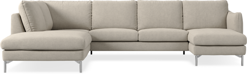 Madison Lux - 2-sits soffa med divan vänster och schäslong höger - Beige