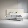 County - 2,5-sits soffa med divan höger - Grå