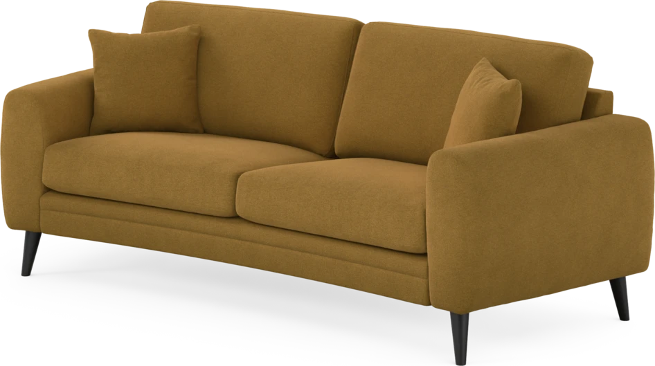 Eden - 2,5-sits soffa svängd - Gul
