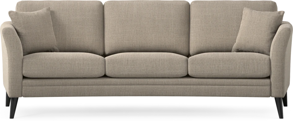 Eden - 3-sits soffa svängd - Beige