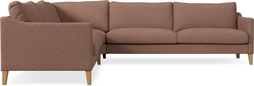 Winston - Hörnsoffa, 2+3-sits - Röd