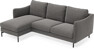 Madison Lux - 2-sits soffa med schäslong vänster - Brun