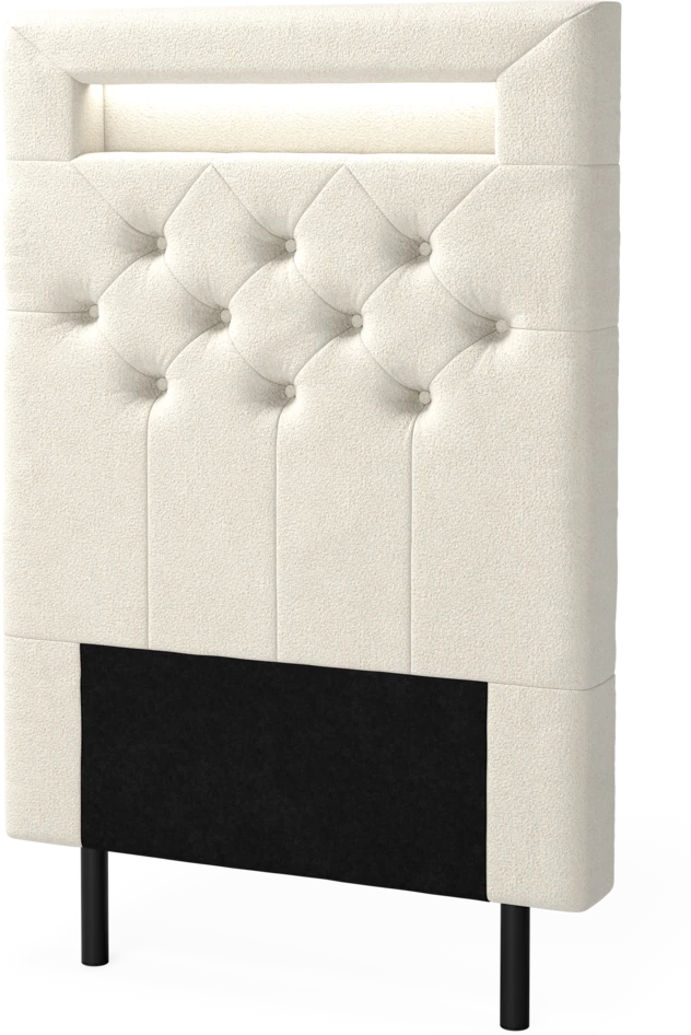 New York led - Sänggavel, 90-210 cm - Beige
